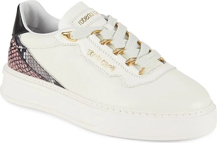 40MM Platform Leather Low-Top Sneakers - Image 2