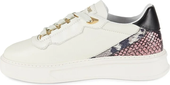 40MM Platform Leather Low-Top Sneakers - Image 4