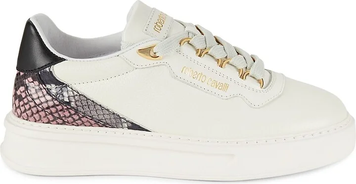 40MM Platform Leather Low-Top Sneakers