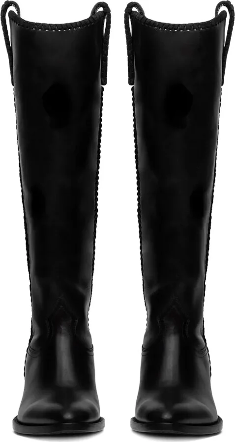 40mm Pointed-Toe Leather Boots - Image 3