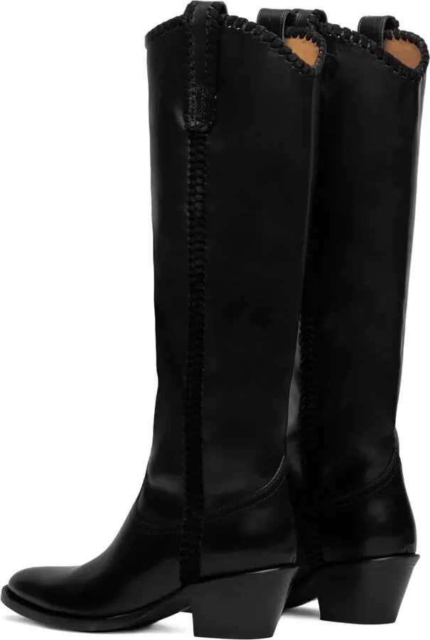 40mm Pointed-Toe Leather Boots - Image 4