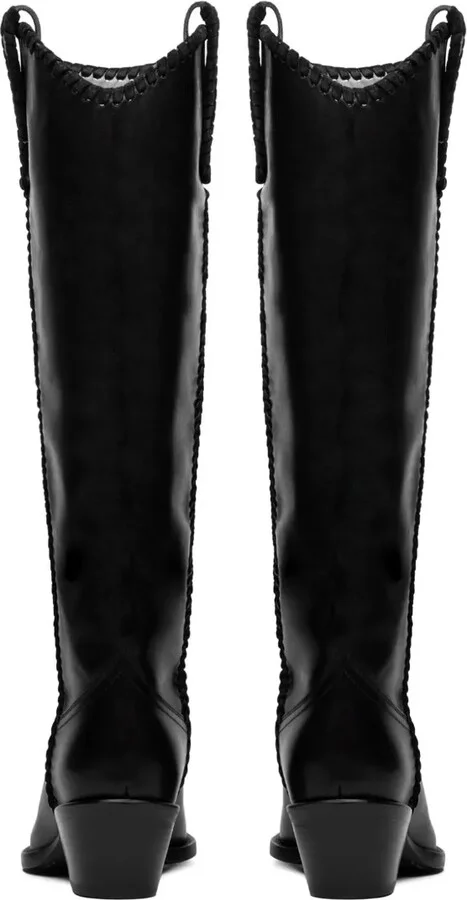 40mm Pointed-Toe Leather Boots - Image 5