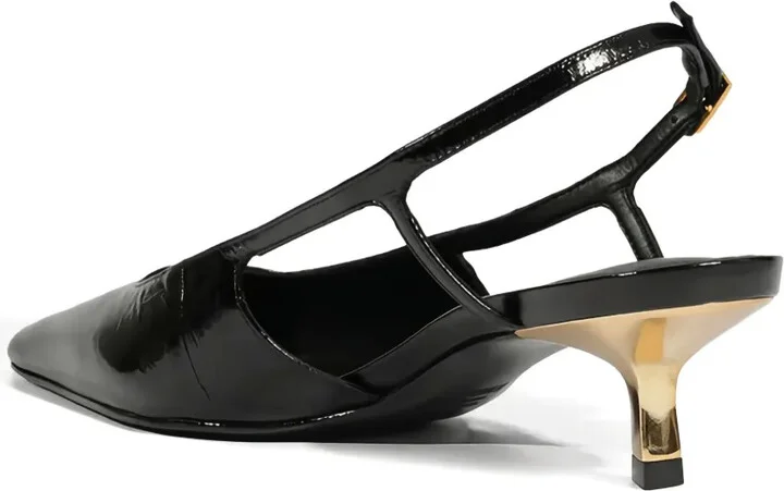 40mm Pointed-Toe Slingback Pumps - Image 3