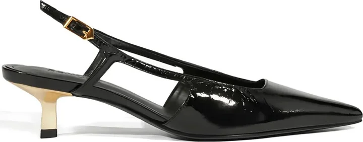 40mm Pointed-Toe Slingback Pumps