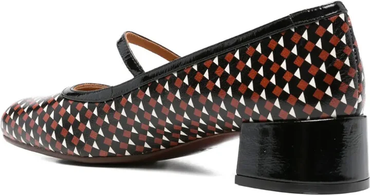 40mm Reni geometric-pattern pumps - Image 3