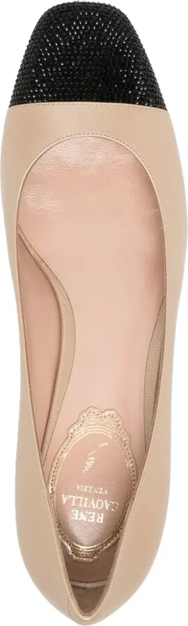40mm Rhinestone-Embellished Leather Pumps - Image 4