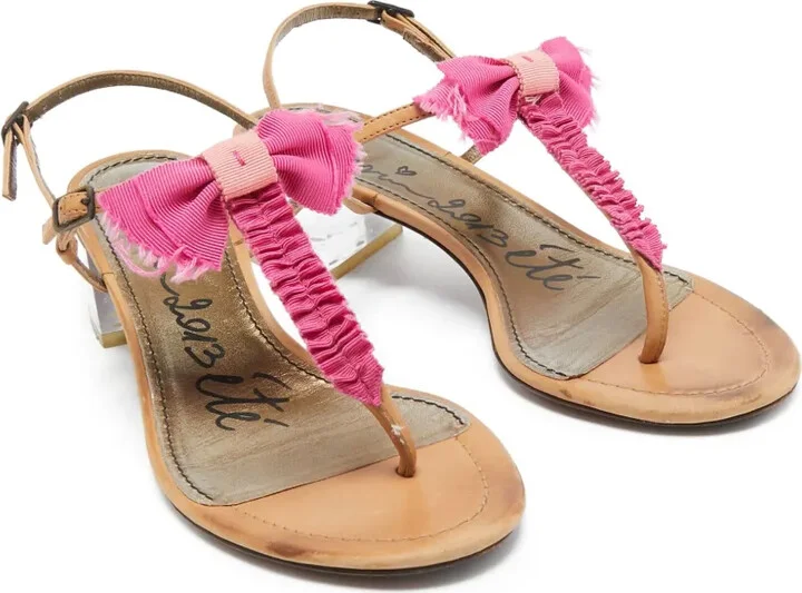 40mm Ruffled Thong Sandals - Image 2