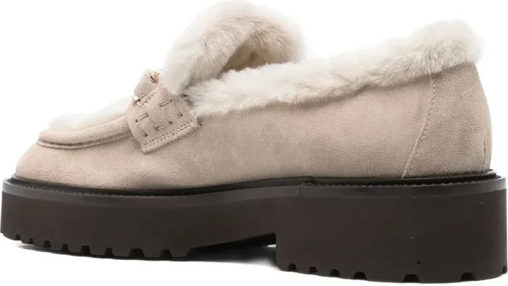 40mm Shearling Platform Loafers - Image 3