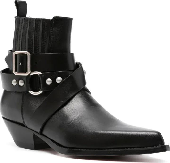 40mm Shiny Veal biker boots - Image 2