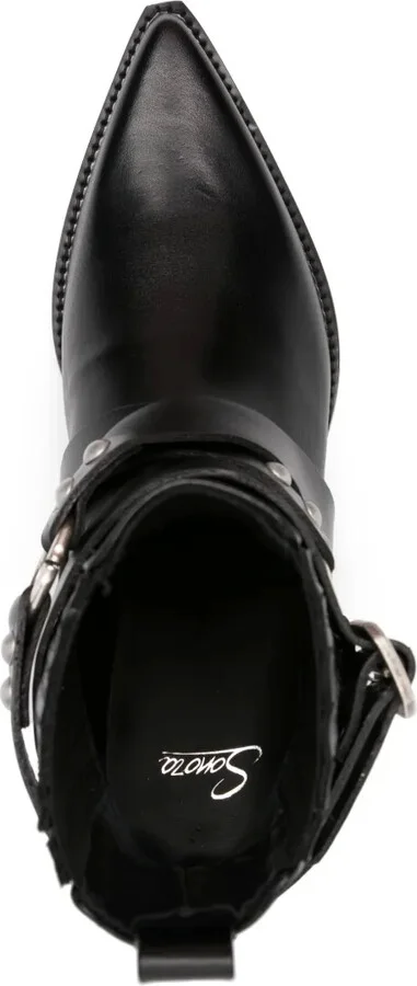 40mm Shiny Veal biker boots - Image 4