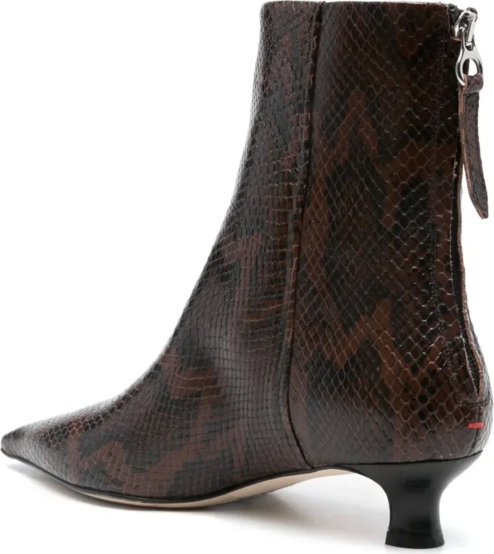 40mm Snake-Print Boots - Image 3