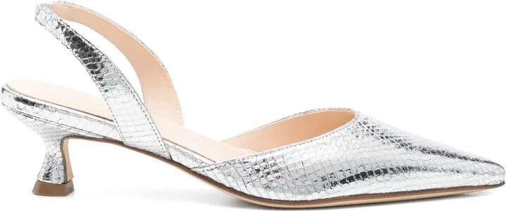 40mm Snakeskin Pumps