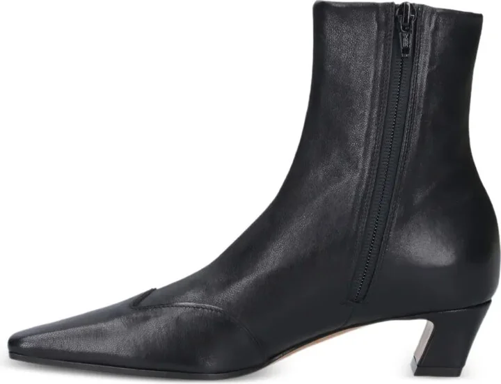 40mm Square-Toe Leather Boots - Image 3