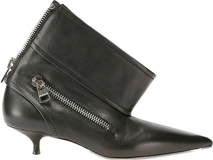 40mm Stivaletto Biker kitten-heel boots