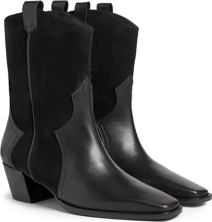 40mm Suede-Leather Cowboy Boots - Image 2