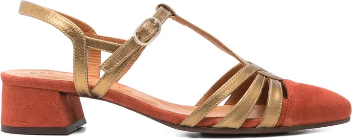 40mm T-bar heeled pumps