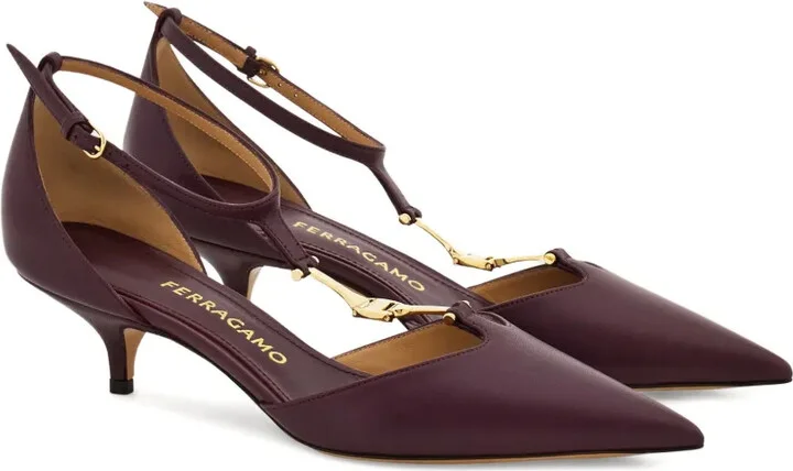 40mm T-strap buckle pumps - Image 2