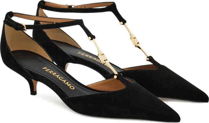 40mm T-Strap Buckle Pumps - Image 2