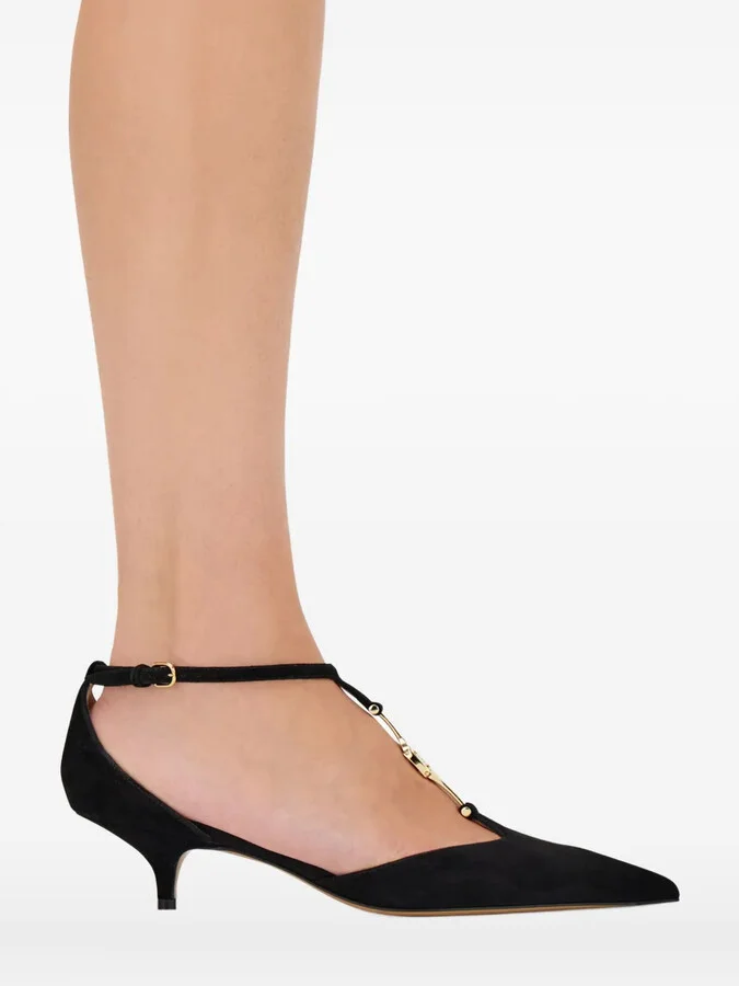40mm T-Strap Buckle Pumps - Image 5