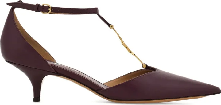 40mm T-strap buckle pumps