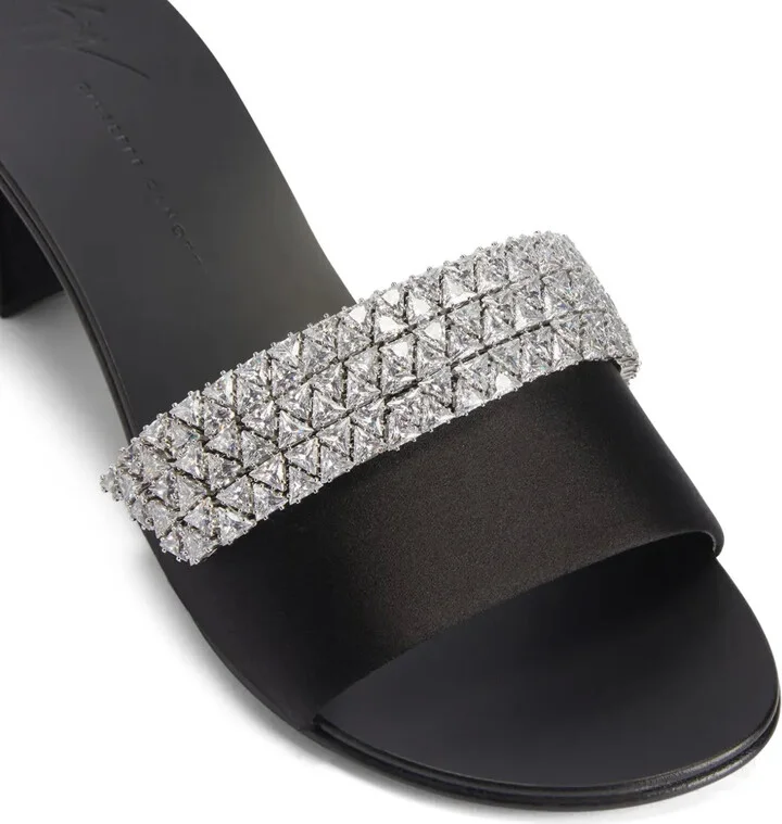 40mm Tesy rhinestone mules - Image 4