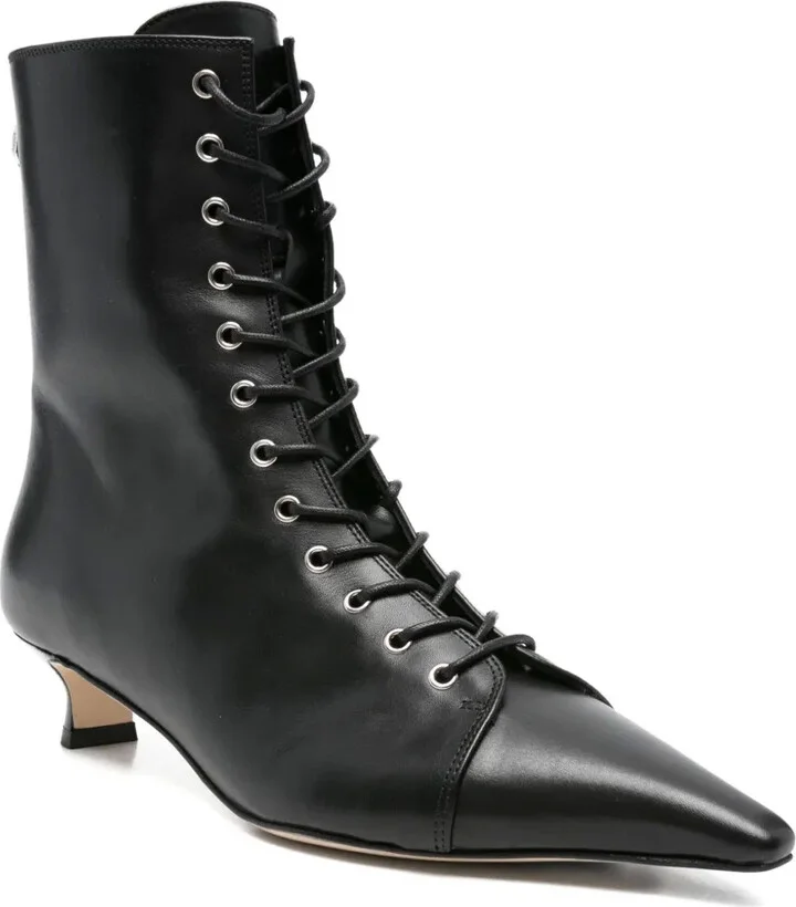 40mm Trixi lace-up pointed-toe boots - Image 2