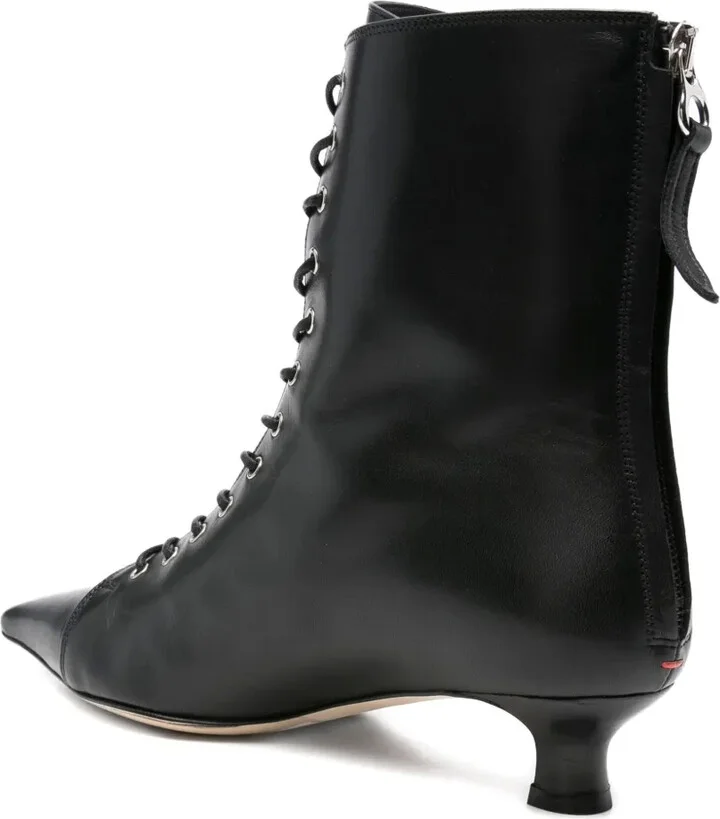 40mm Trixi lace-up pointed-toe boots - Image 3