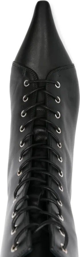 40mm Trixi lace-up pointed-toe boots - Image 4