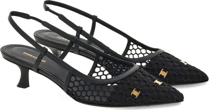 40mm Vara-appliqué slingback pumps - Image 2