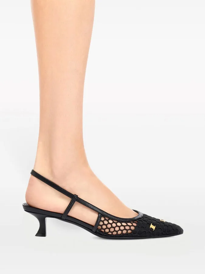 40mm Vara-appliqué slingback pumps - Image 5
