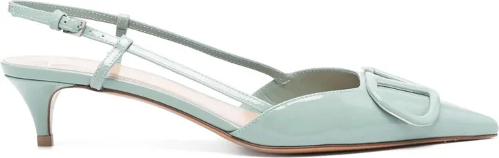 40mm VLogo Signature slingback pumps