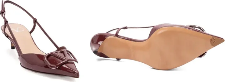 40mm Vlogo slingback pumps - Image 2