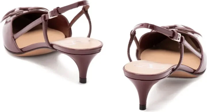 40mm Vlogo slingback pumps - Image 3