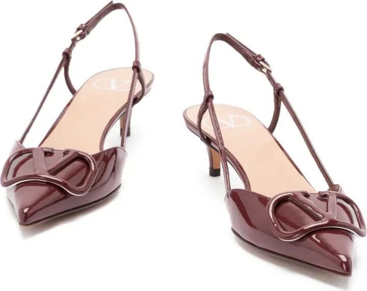 40mm Vlogo slingback pumps - Image 4