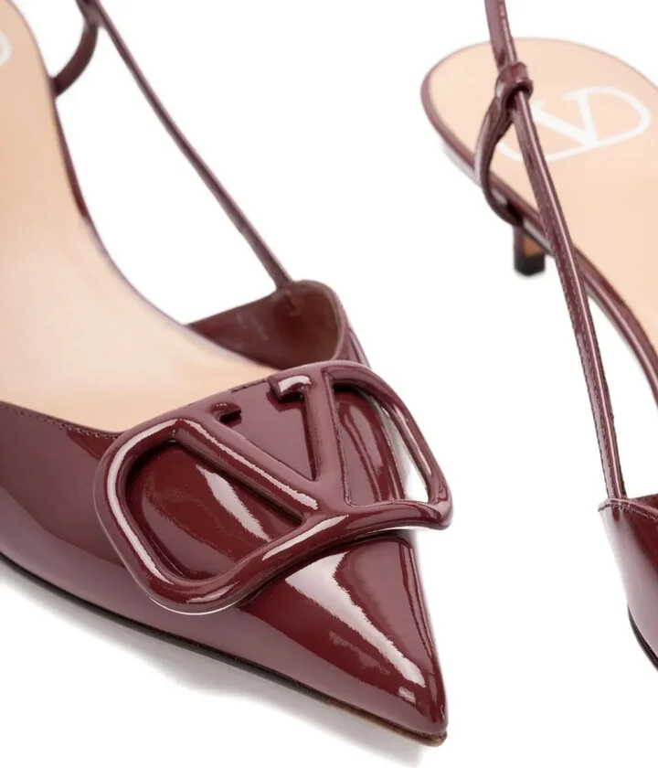 40mm Vlogo slingback pumps - Image 5