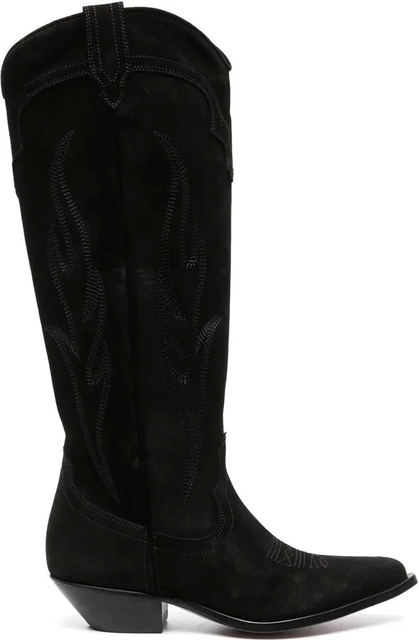 40mm Western-style suede boots