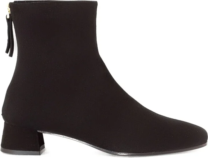 40mm Zip-Back Suede Boots