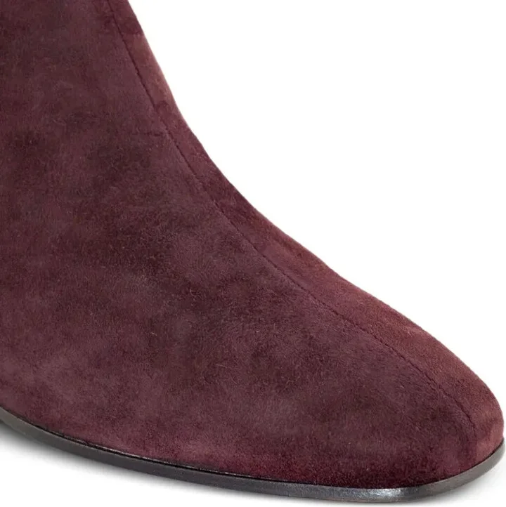 40mm Zip-Detail Suede Boots - Image 4