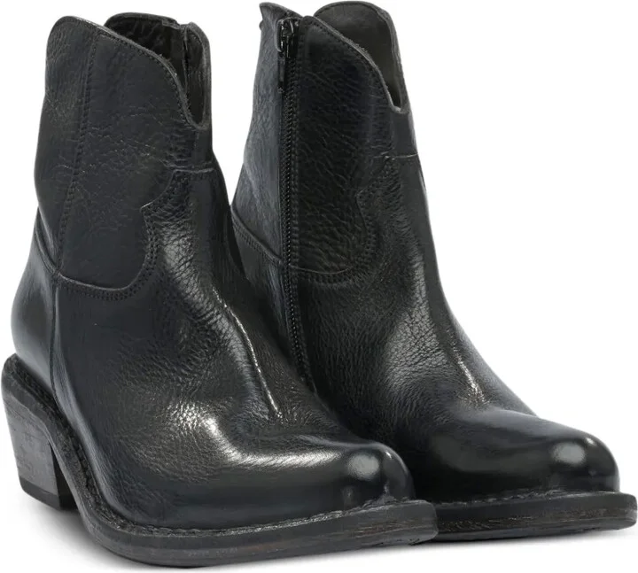40mm Zip-Fastening Leather Ankle Boots - Image 2