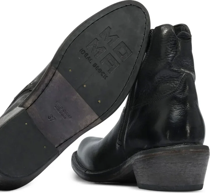 40mm Zip-Fastening Leather Ankle Boots - Image 3