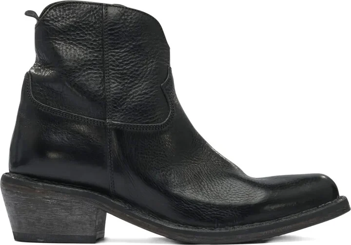 40mm Zip-Fastening Leather Ankle Boots