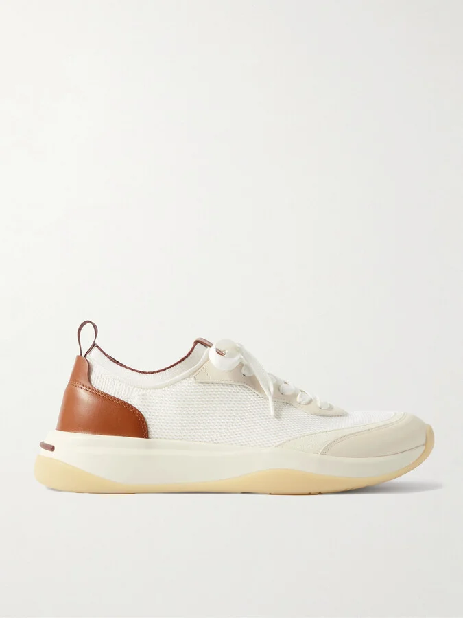 410 LP Walk Leather-Trimmed Wish® Wool Sneakers