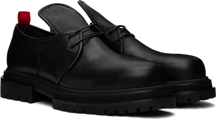 424 Black Leather Derbys - Image 4