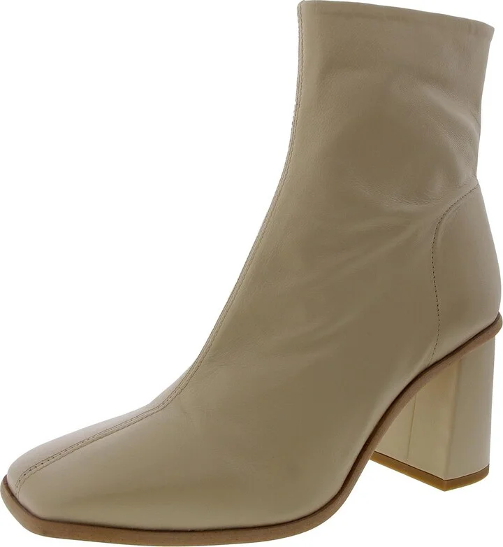 4433419 Womens Zipper Leather Ankle Boots