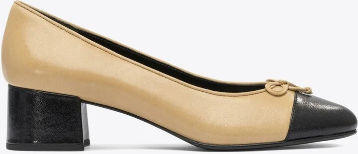 45 Cap-Toe Leather Pumps