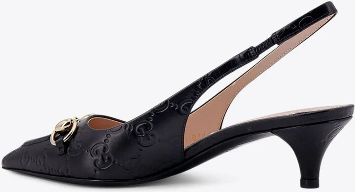 45 Horsebit Leather Slingback Pumps - Image 2