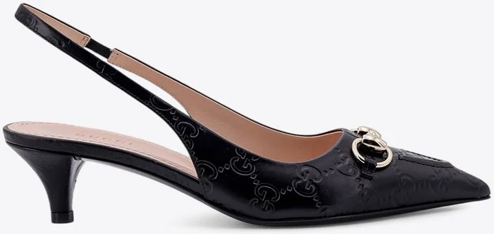45 Horsebit Leather Slingback Pumps