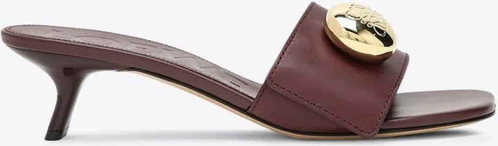 45 Pebble Mules in Calf Leather