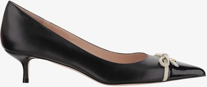 45 VLogo Signature Leather Pumps