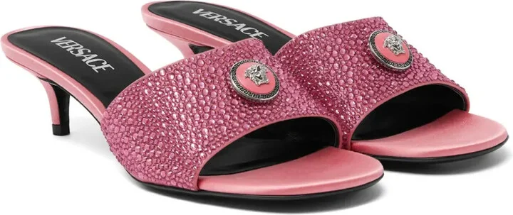 45mm Alia crystal-embellished mules - Image 2